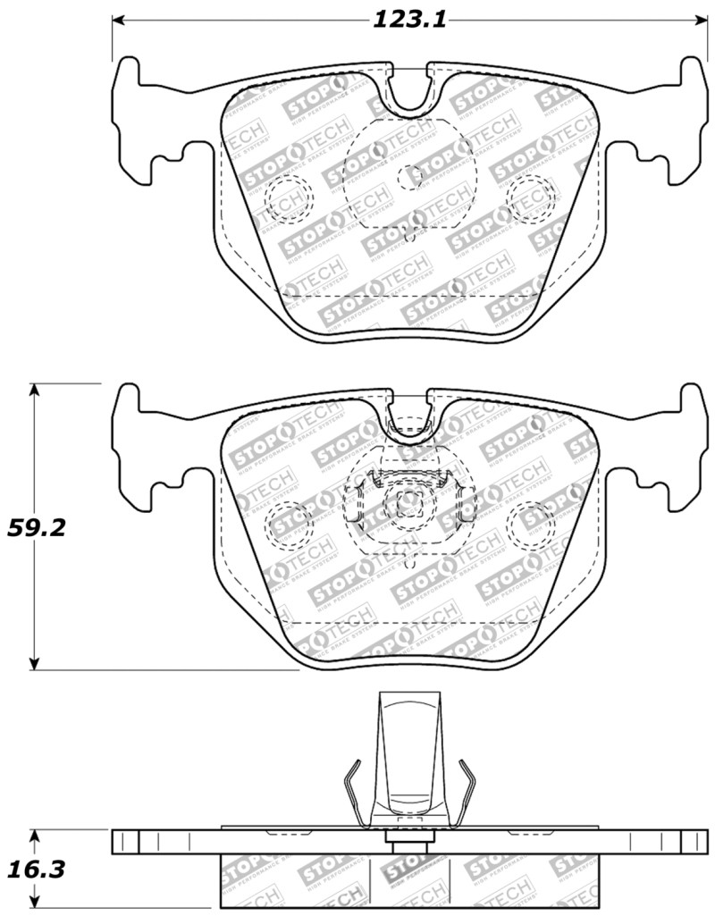 StopTech Performance 01-07 BMW M3 E46 / 00-04 M5 / 04-09 X3 / 00-06 X5 / 1/06-09 Z4 / 9/00-07 330 / - 309.06830