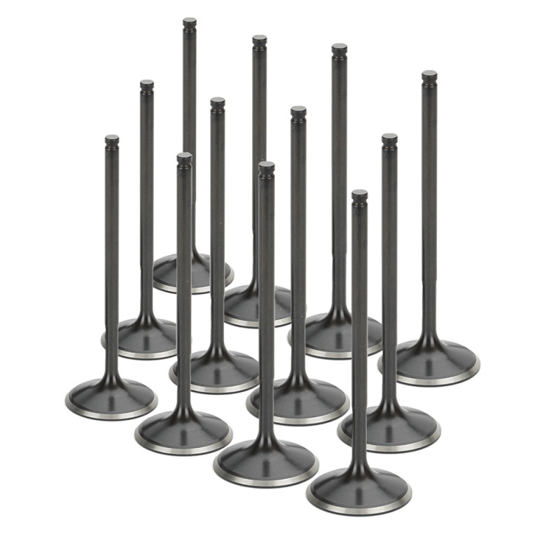 Supertech Honda V6 J35 36x5.48x116.7mm Dish Black Nitride Intake Valve - Set of 12 - HIVN-3536-12