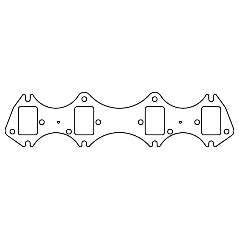 Cometic Ford Gen-1 FE V8 .030in MLS Exhaust Manifold Gasket Set - 1.560in x 2.310in Rectangle Port - C5922-030