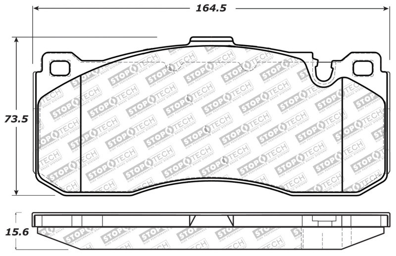 StopTech Performance 08-09 BMW 128i/135i Coupe Front Brake Pads - 309.13710
