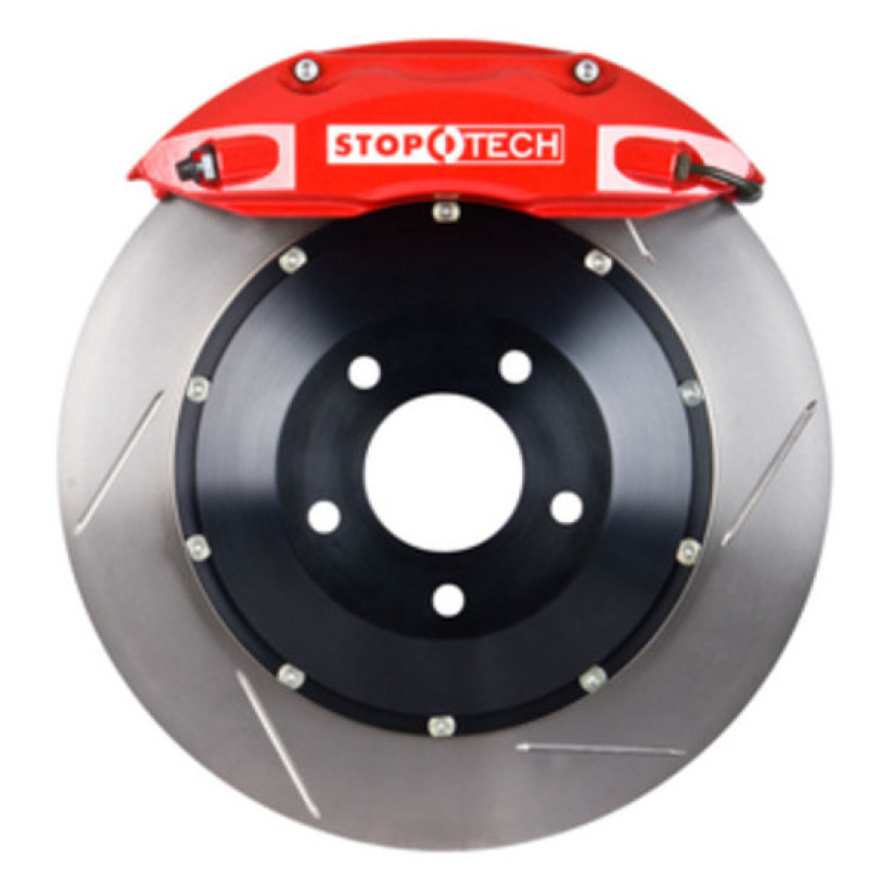 StopTech 06-10 BMW M5/M6 w/ Red ST-41 Calipers 380x32mm Slotted Rotors Rear Big Brake Kit - 83.153.0058.71