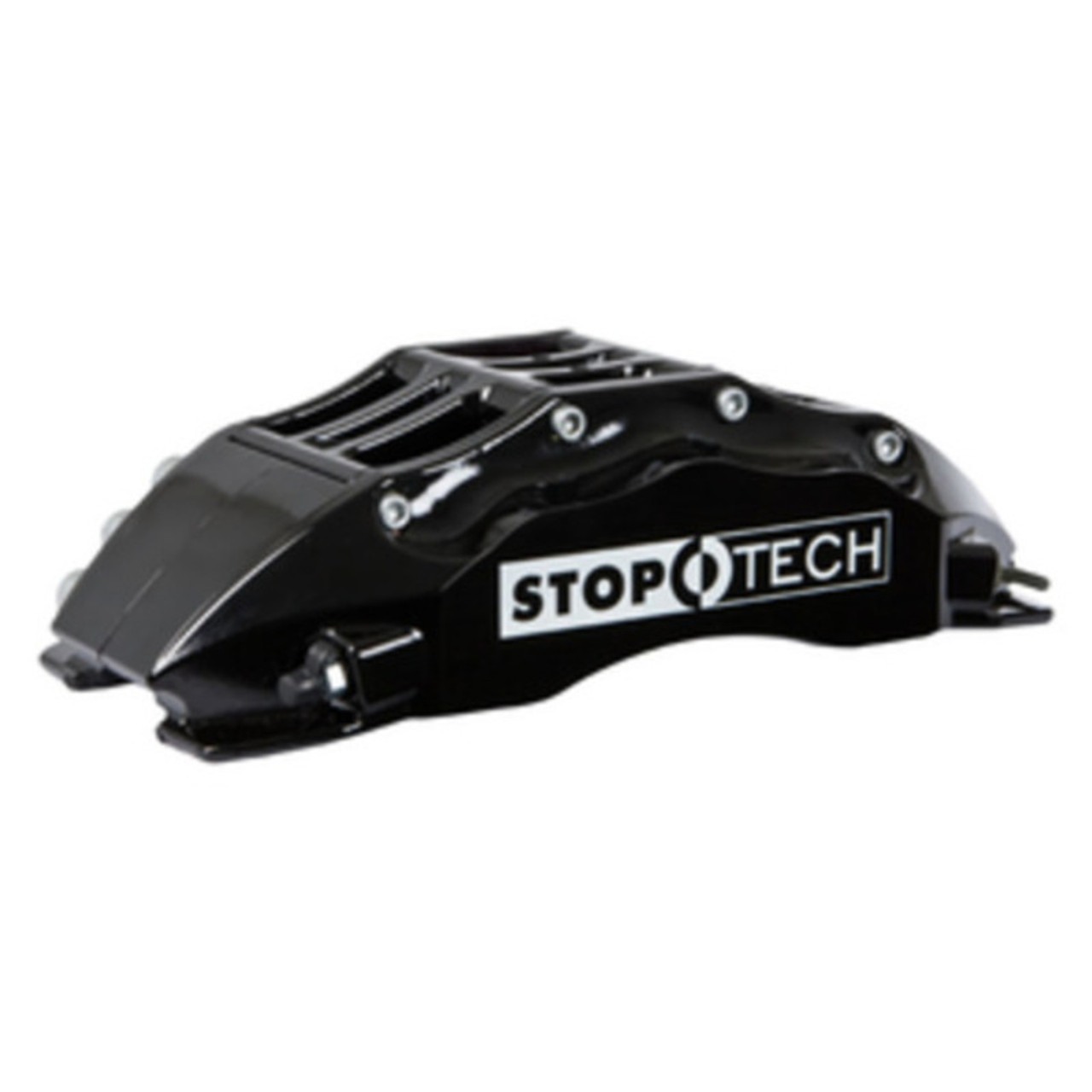 StopTech 08-09 Evo X Front BBK w/ Black ST-60 Calipers Slotted 355x32mm Rotors Pads and SS Lines - 83.625.6700.51