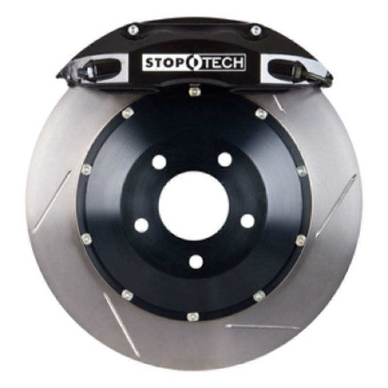 StopTech 06-08 350z (non-track) / 05-09 G35/G37AWD Front BBK ST40 355x32 Slotted Rotors Black Calipe - 83.657.4700.51