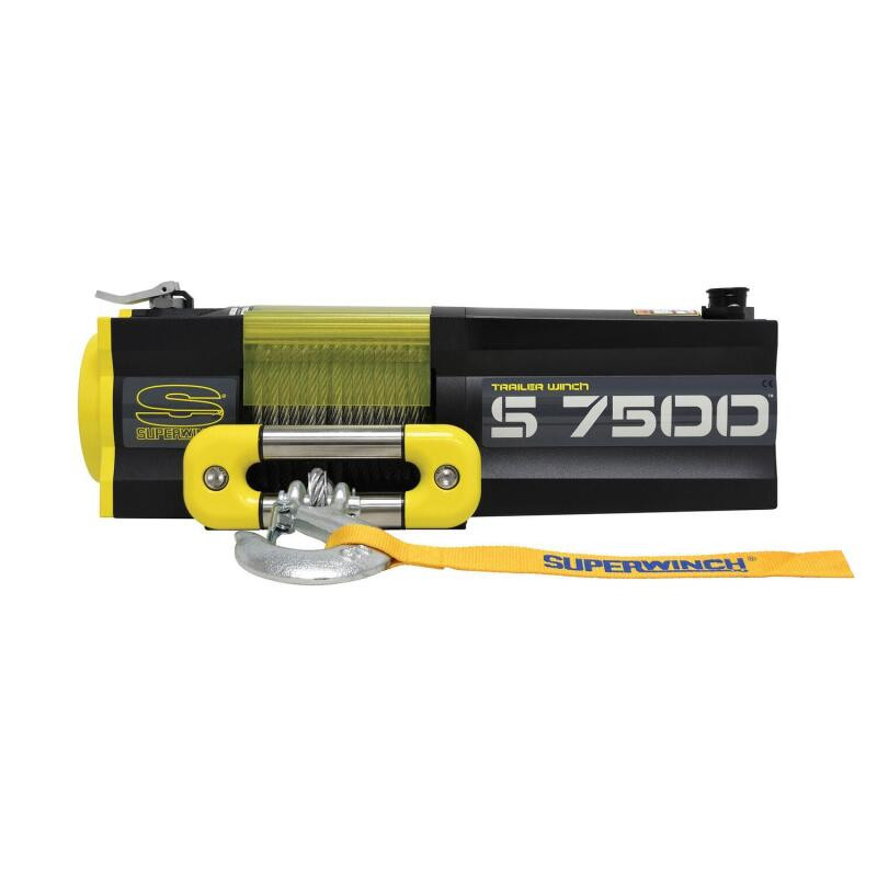 Superwinch 7500 LBS 12V DC 5/16in x 54ft Steel Rope S7500 Winch - 1475200