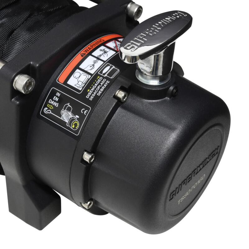 Superwinch 11500 LBS 12V DC 3/8in x 80ft Synthetic Rope Tiger Shark 11500 Winch - 1511201