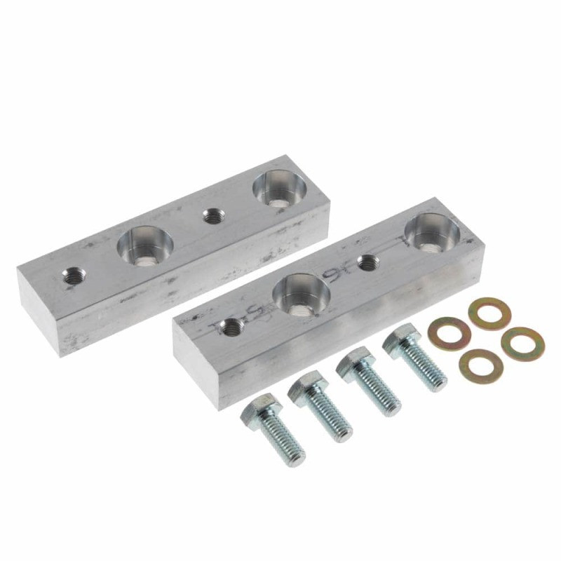 Synergy 07-18 Jeep Wrangler JK/JKU Rear Sway Bar Drop Bracket Kit Billet Alum 1.0in Drop - 8086-02