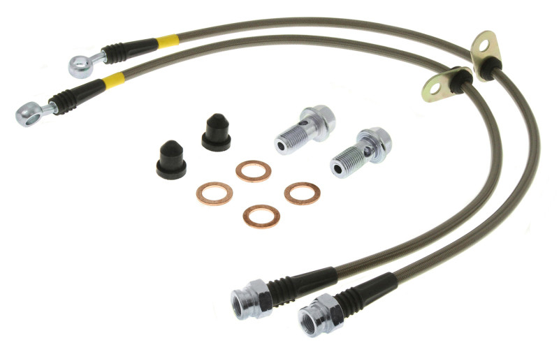 StopTech 00-04 Ferrari F360/04-05 F360 Stradale Rear Stainless Steel Brake Line Kit - 950.03501