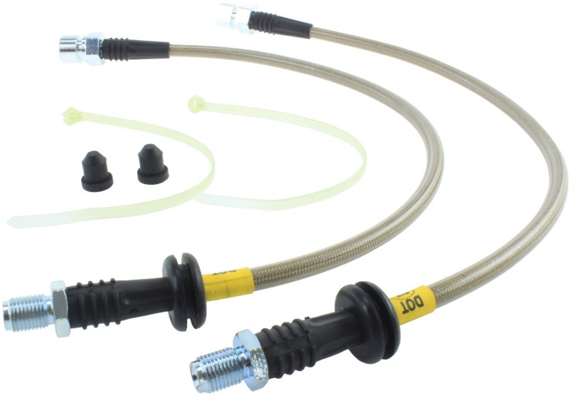 StopTech 92-95 Porsche 968 Exc Sport Brake Package Front Stainless Steel Brake Line Kit - 950.37005
