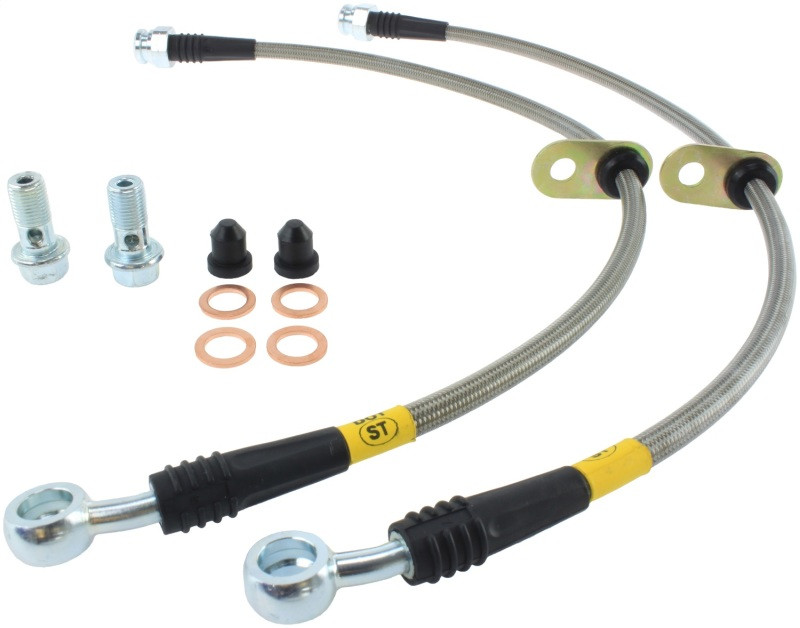 StopTech 04-08 Acura TSX / 03-07 Honda Accord Front SS Brake Lines - 950.40005