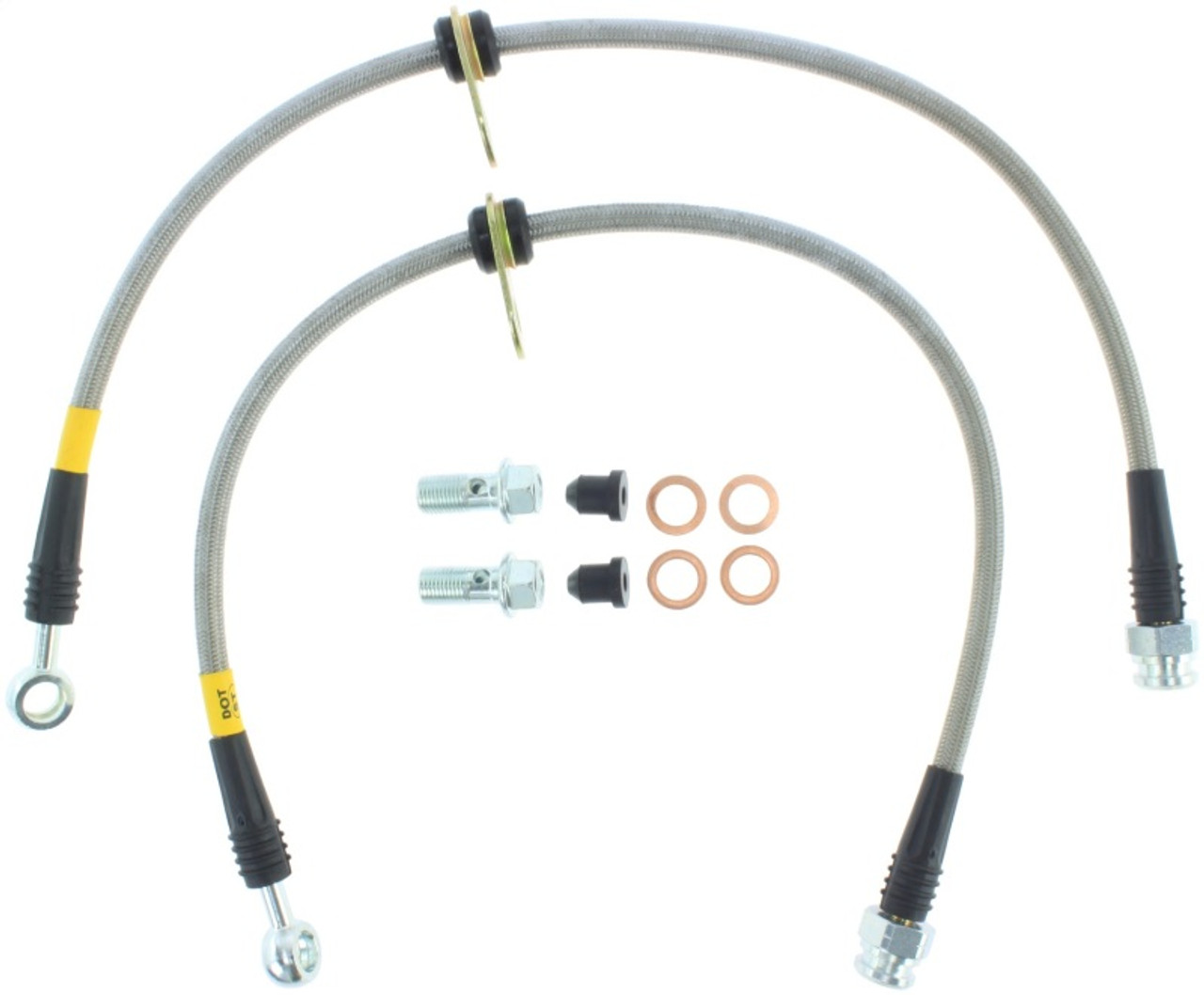 StopTech 08-10 EVO X AWD Stainless Steel Rear Brake Lines - 950.46508