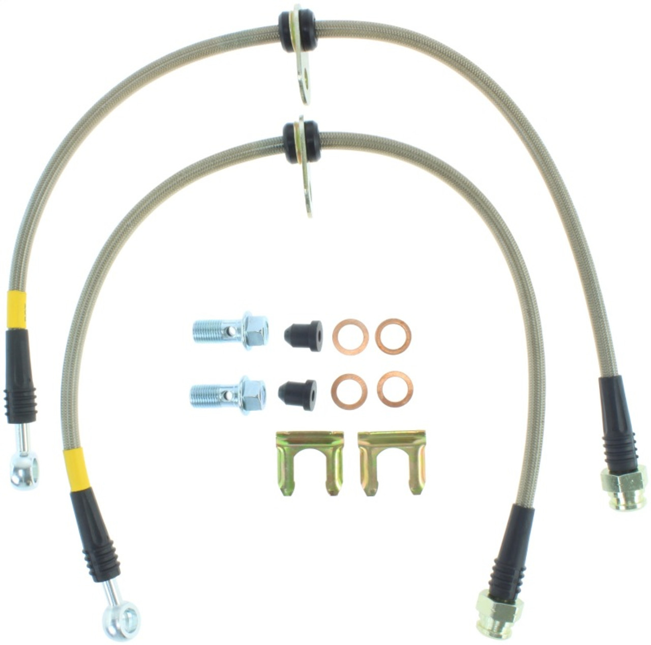 StopTech 02-05 WRX Stainless Steel Front Brake Lines - 950.47001