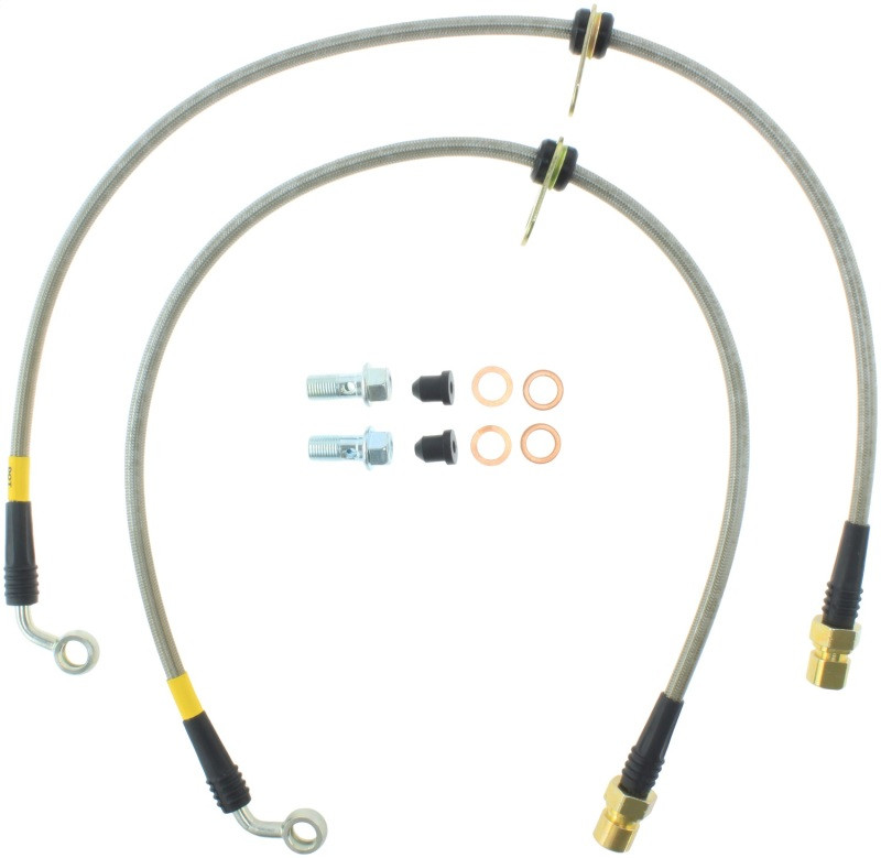 StopTech 10+ Camaro LS/LT V6 Stainless Steel Rear Brake Lines - 950.62510