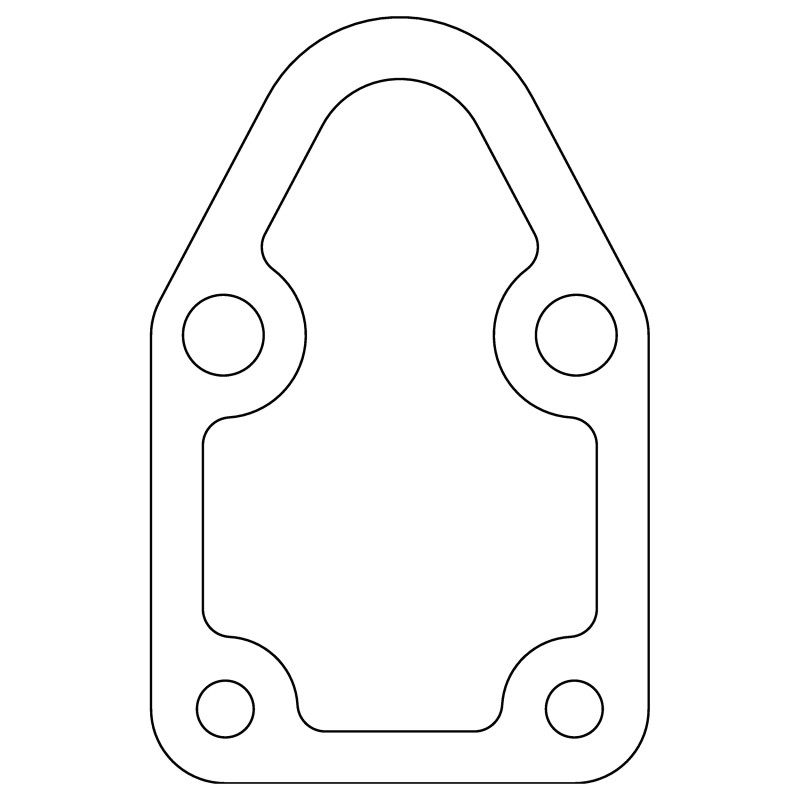 Cometic Chrysler/Ford/GM Fuel Pump Gasket .031in Fiber - 4 Bolt - 10 Pack - CP15012