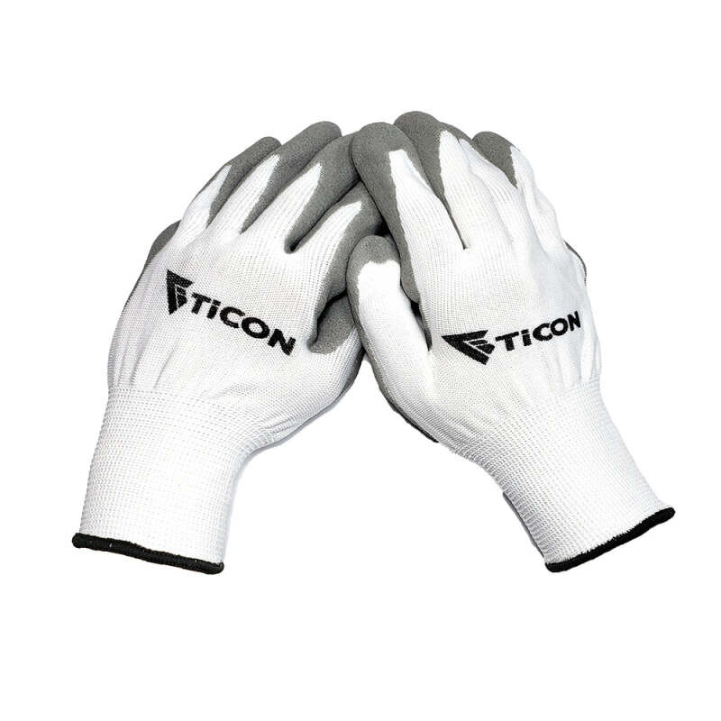 Ticon Industries Fabrication Basics Nitrile Coated Nylon Gloves 10pk - Medium (Size 8) - 100-50000-2000