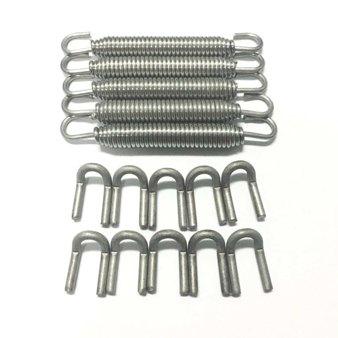 Ticon Industries Green Silicone Titanium Spring Tab and Spring Kit (10 Tabs/5 Springs) - 5 Pack - 108-00215-1102