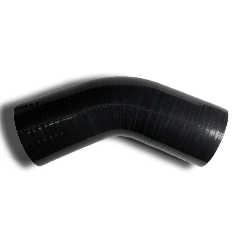 Ticon Industries 4-Ply Black 3.0in 45 Degree Silicone Coupler - 131-07604-1401
