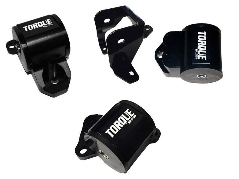 Torque Solution Billet Aluminum Mount Kit (3 Bolt): 96-00 Honda Civic EK B/D-Series - TS-HA-EK3