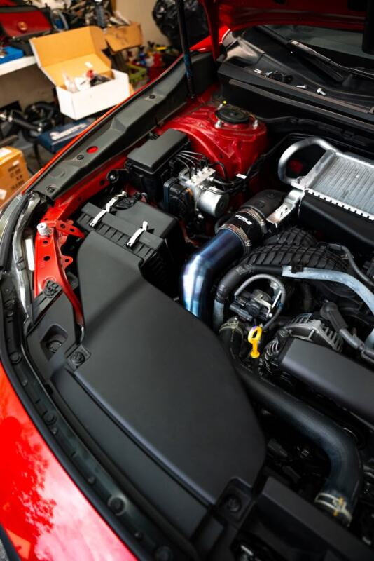 Torque Solution 2022+ Subaru WRX / 19-23 Subaru Ascent Titanium Top Mount Charge Pipe - Brushed - TS-SU-812