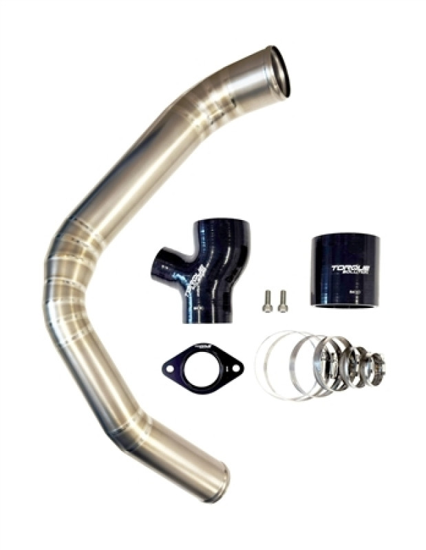 Torque Solution 15-21 Subaru WRX Top Mount Charge Pipe - Titanium Brushed / Raw - TS-SU-843-RW