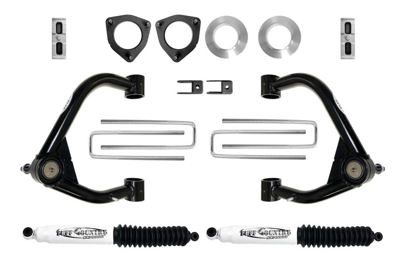 Tuff Country 19-23 Chevy 1500 4x4 4in Lift Kit w/ Upper Control Arms & Shocks - 14199KN