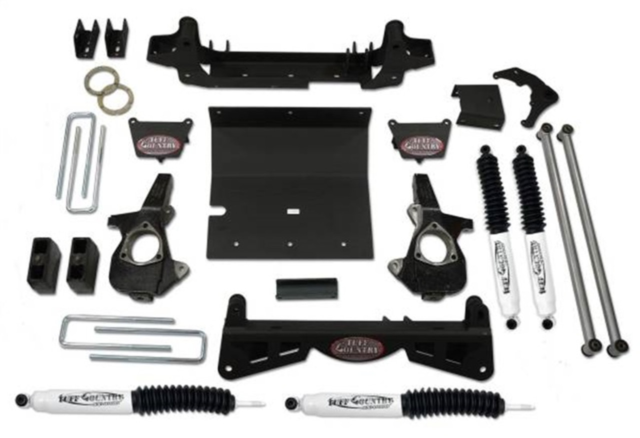 Tuff Country 01-10 Chevy Silverado 2500HD 4x4 6in Lift Kit (w/3pc Sub Frame SX8000 Shocks) - 16993KN