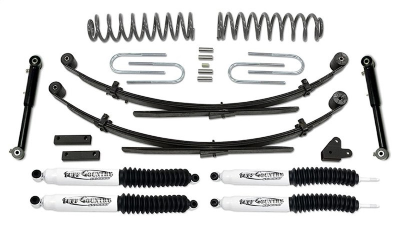 Tuff Country 87-01 Jeep Cherokee 4x4 3.5in Lift Kit EZ-Flex w/Rear Leaf Springs (SX6000 Shocks) - 43803KH