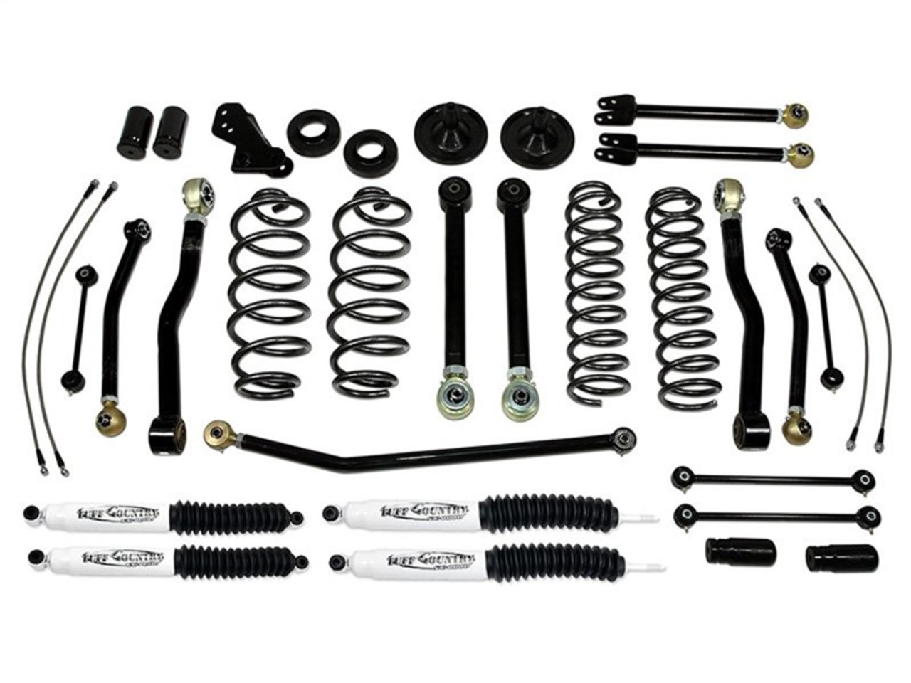Tuff Country 07-18 Jeep Wrangler JK 4in Performance Lift Kit EZ-Flex (No Shocks) - 44002