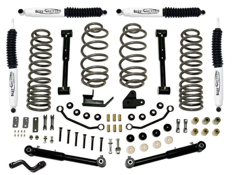 Tuff Country 97-06 Jeep Wrangler TJ 4in Lift Kit EZ-Flex (SX6000 Shocks) - 44902KH