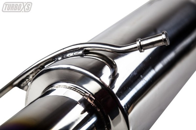 Turbo XS 02-07 WRX-STi Rear Muffler Assembly w/ Titanium Tip - WS02-RMA-TI