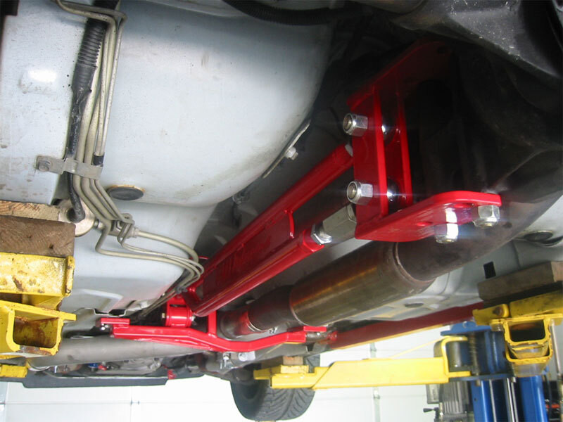 UMI Performance 93-02 GM F-Body Tunnel Brace Mount Long Tube Header Set-Ups w/ Loop - 2203AS-R