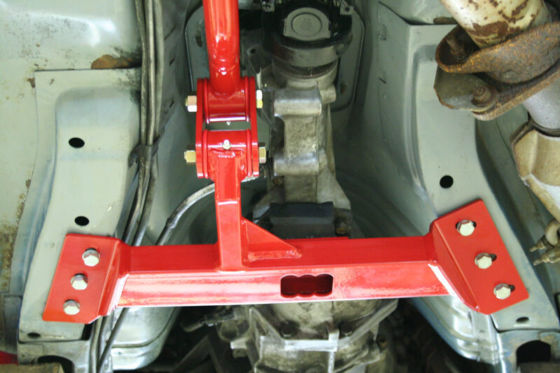 UMI Performance 82-92 GM F-Body Tunnel Mounted Trq. Arm Fits T5 TH350- No Loop - Red - 2214-R User 2