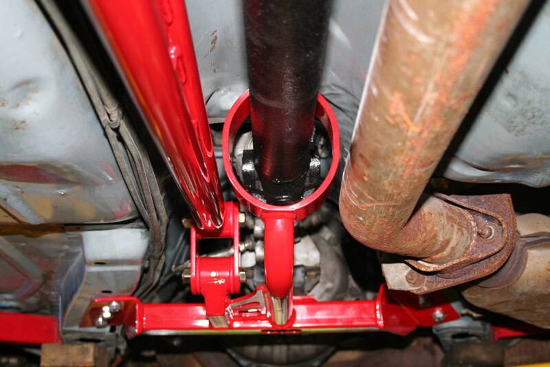 UMI Performance 82-92 GM F-Body Tunnel Mount Trq. Arm T5/ TH350 Loop - Red - 2215-R User 2