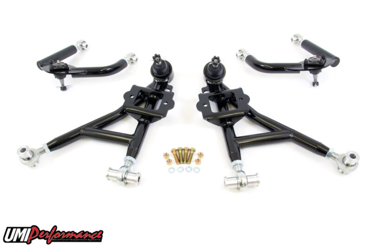 UMI Performance 93-02 GM F-Body Front A-Arm Kit Adjustable Drag - 230010-B