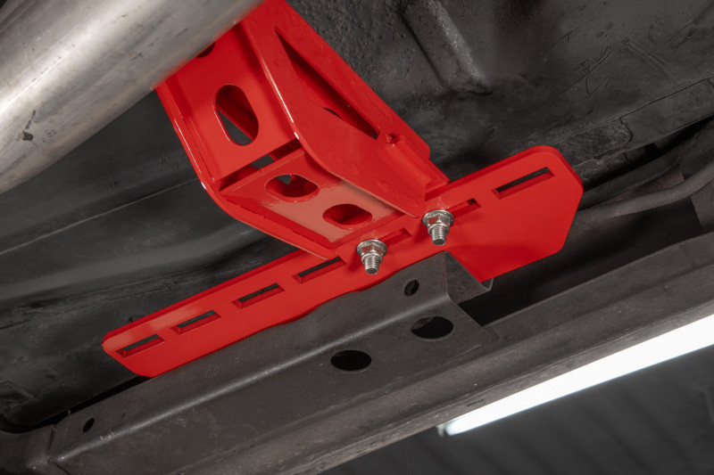 UMI Performance 78-88 GM G-Body Modular Adjustable Transmission Crossmember - Red - 3108-R
