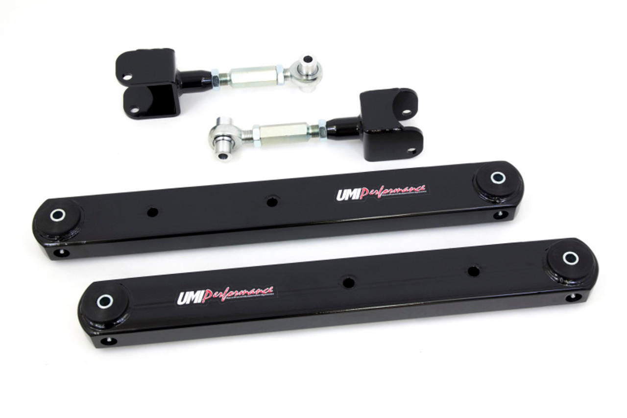 UMI Performance 68-72 GM A-Body Rear Control Arm Kit Fully Boxed Lowers Adjustable Uppers - 402117-B