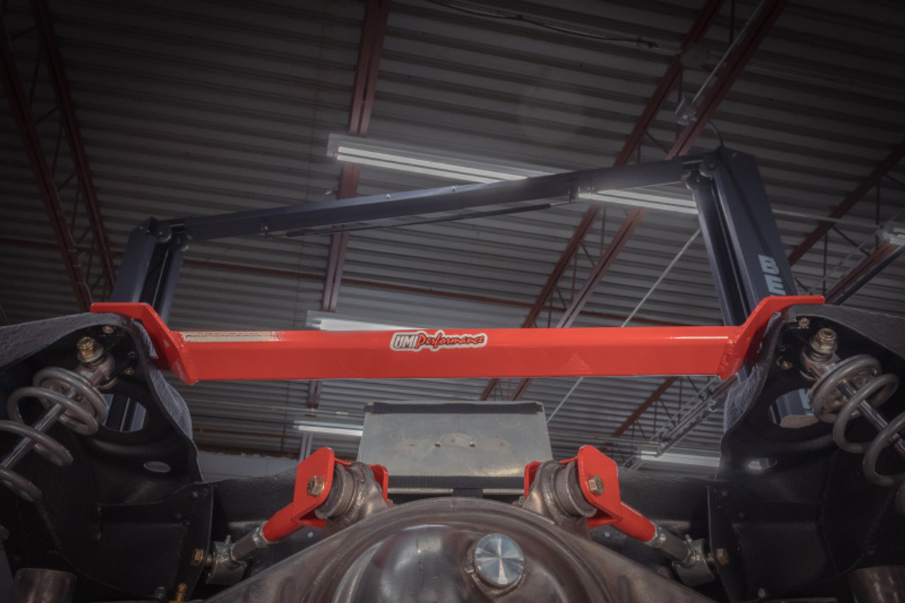 UMI 64-72 GM A-Body Rear Shock Tower Brace - Red - 4065-R