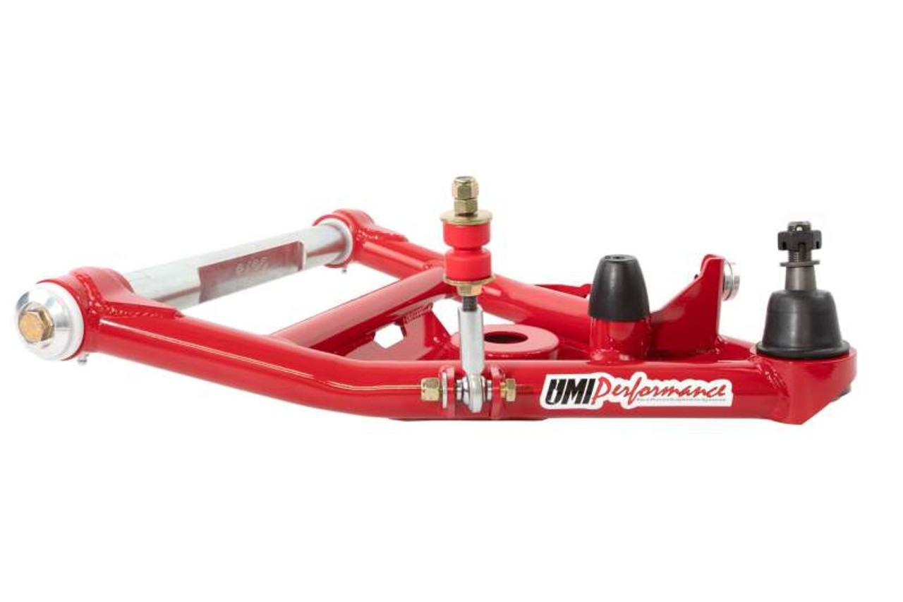 UMI Performance 73-87 GM C10 Street Performance Lower Control Arms - Red - 6432-R