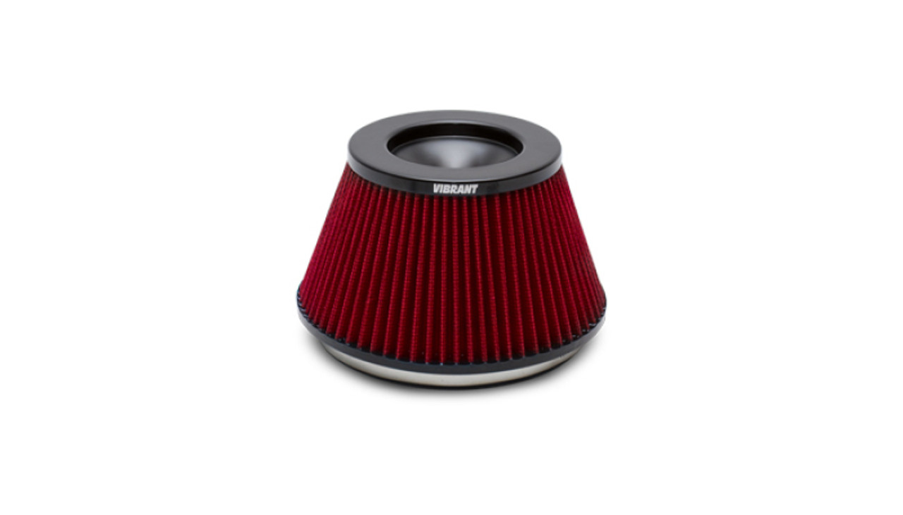 Vibrant The Classic Perf Air Filter 5in OD Conex3-5/8in Tallx6in ID Bellmouth VelocityStack10950-52 - 10960
