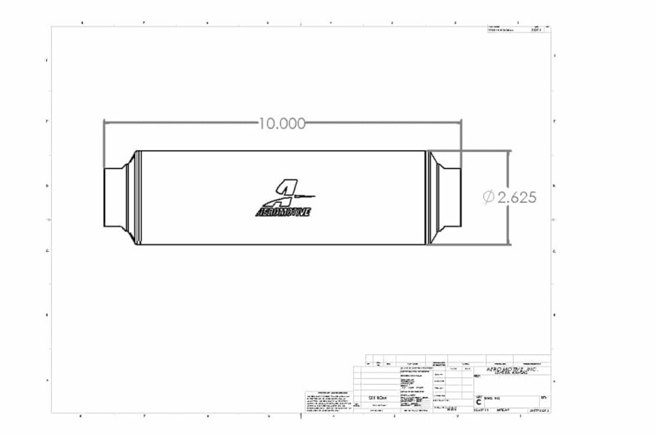 Aeromotive In-Line Filter - AN-16 100 Micron SS Element Extreme Flow - 12362