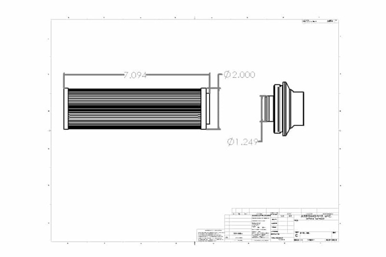 Aeromotive In-Line Filter - AN-16 100 Micron SS Element Extreme Flow - 12362