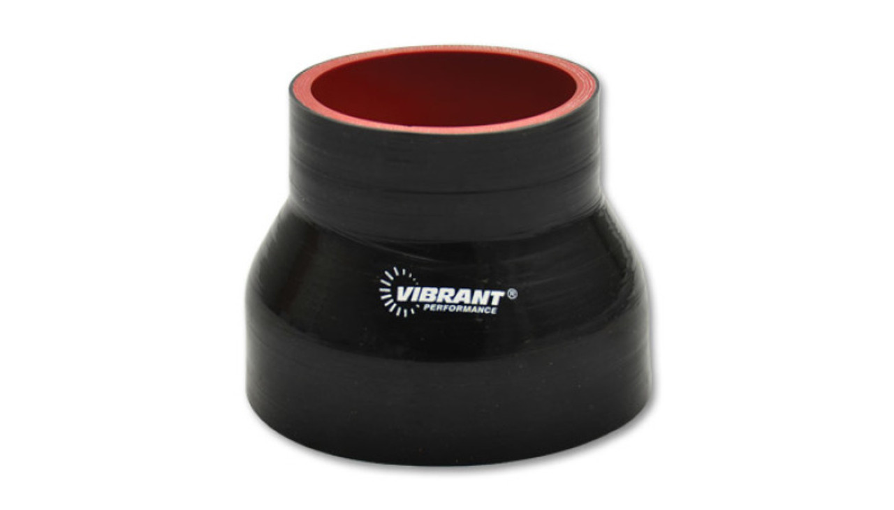 Vibrant Silicone Reducer Coupler 2.00in ID x 2.50in ID x 4.50in Long - Black - 19707