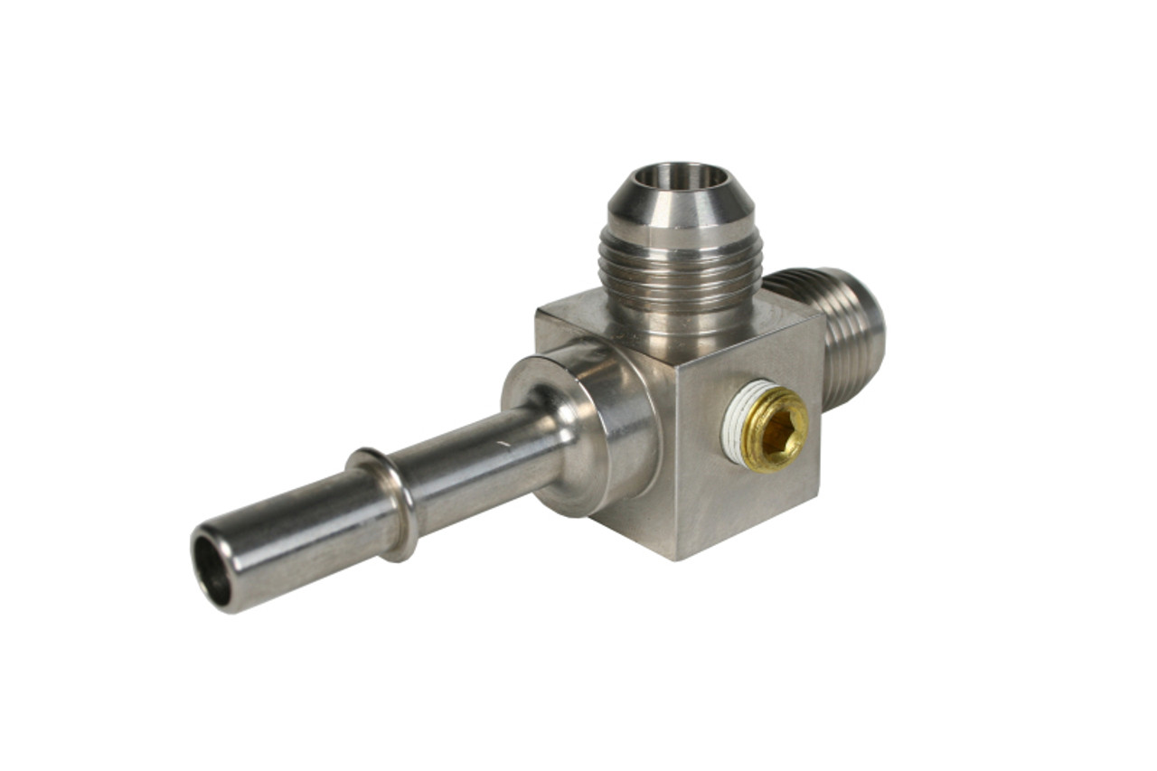 Aeromotive 3/8 Male Quick Connect Tee Fitting - 15116