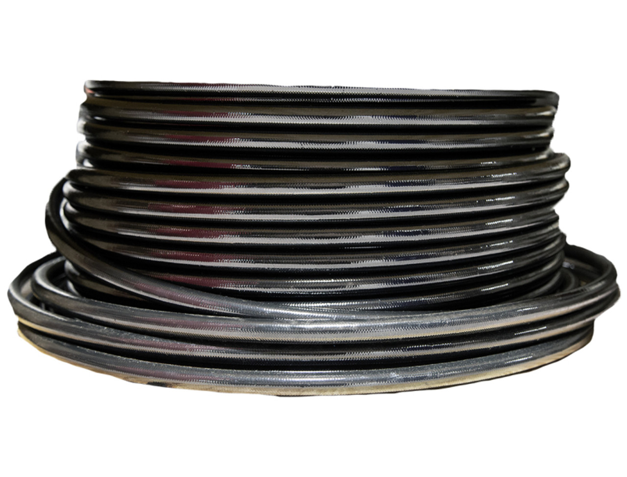 Aeromotive PTFE SS Braided Fuel Hose - Black Jacketed - AN-12 x 4ft - 15332