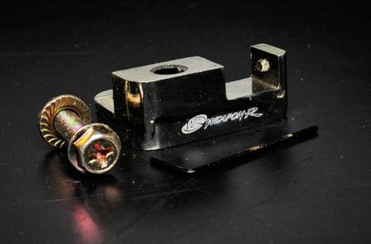 Weapon R 92-96 Honda Prelude Silver Aluminum Short Shifter Adapter - ST-06