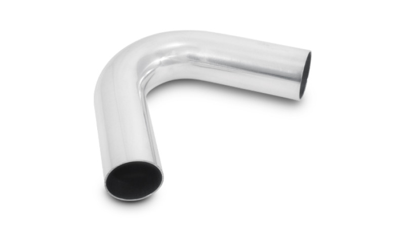 Vibrant 3.5in O.D. Universal Aluminum Tubing (120 degree Bend) - Polished - 2828