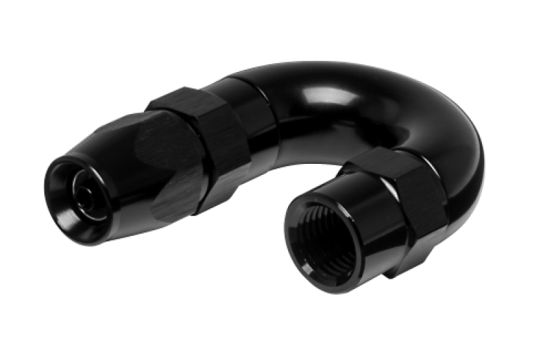 Vibrant -3AN 180 Degree High Flow Hose End Fitting for PTFE Lined Hose - Aluminum - 28803