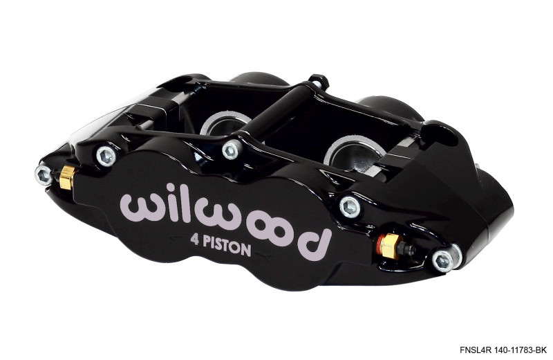 Wilwood Caliper-Narrow Superlite 4R - Black 1.25/1.25in Pistons 1.10in Disc - 120-11783-BK