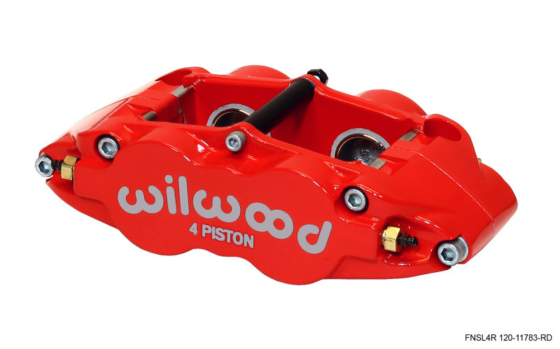 Wilwood Caliper-Narrow Superlite 4R - Red 1.25/1.25in Pistons 1.10in Disc - 120-11783-RD