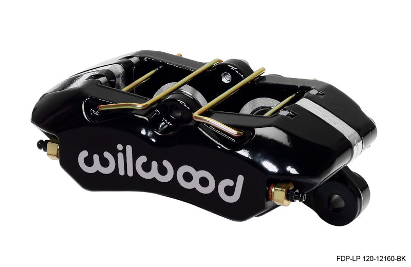Wilwood Caliper-Dynapro Low-Profile 5.25in Mount - Blk Pwd 1.12in Pistons .81in Disc - 120-12160-BK
