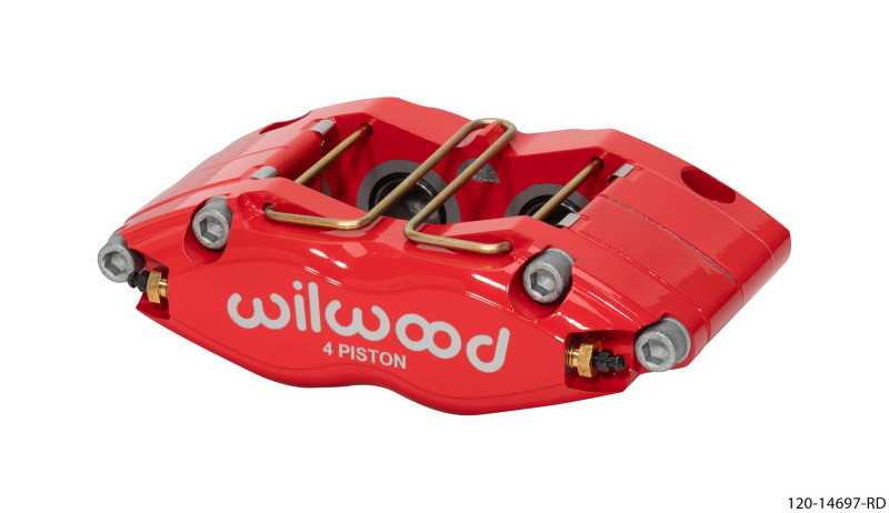 Wilwood Caliper-Dynapro Single 5.98in Mount-Red 1.58in Piston 1.1in Disc - 120-14697-RD